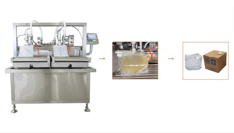 20L bag-in-box fill and pack line