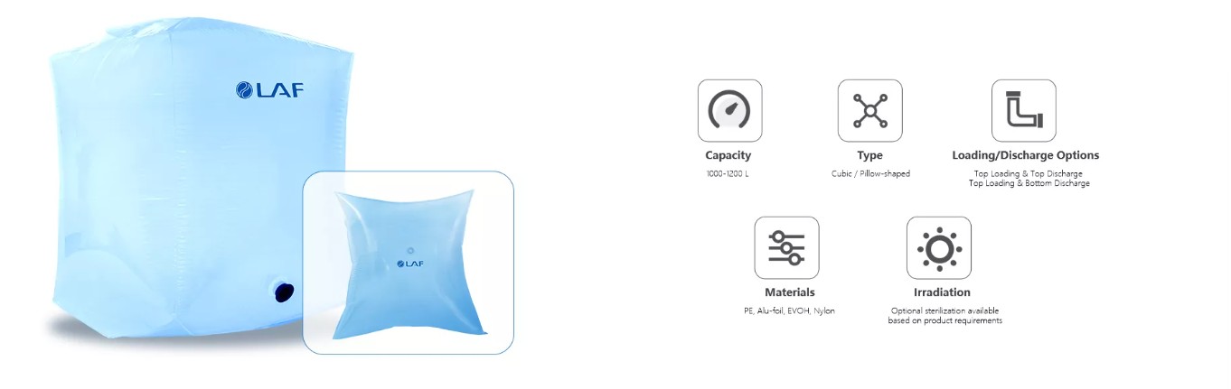 Cubic and pillow-shaped bulk liners